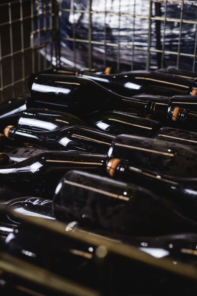 Cava de vinos en reposo